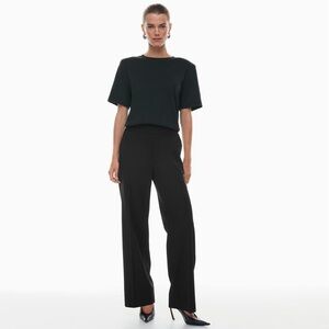 Aritzia Classic Black Wide Leg Trousers